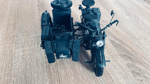 Schuco zündapp beiwagen - schuco,